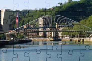 Bilbao / BrÃ¼cke v. Santiago Calatrava jigsaw puzzle