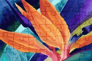 Strelitzia Bloom jigsaw puzzle