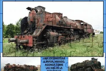 LOCOMOTORA A VAPOR MIKADO, AGONIZANDO jigsaw puzzle