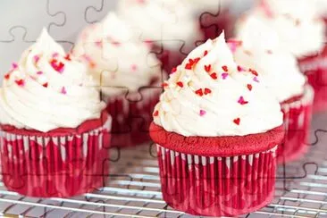 red velvet jigsaw puzzle