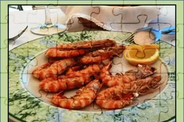 VINAROZ - SUS FAMOSOS LANGOSTINOS jigsaw puzzle