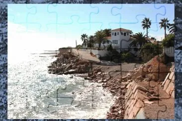 PLAYA DE CALA PUNTAL - VINAROZ (CASTELLON) jigsaw puzzle