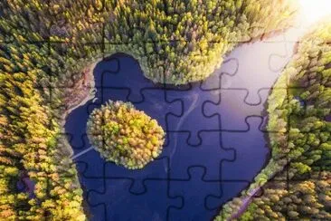 Lago Haukkalampi, Finlandia jigsaw puzzle