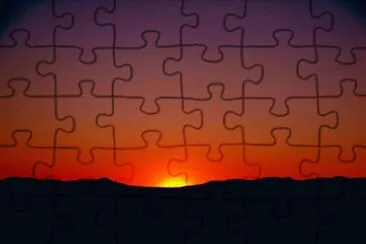 פאזל של atardecer en la sierra