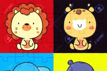 multicolor jigsaw puzzle
