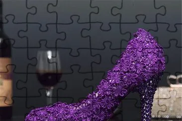 Sexy Purple High Heel Shoe