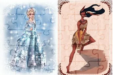 פאזל של Elsa Pocahontas