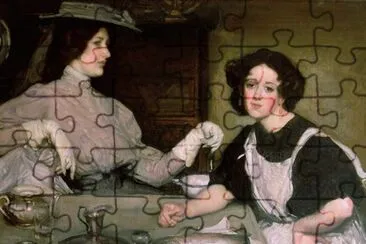George Washington Lambert - Lottie and the Lady