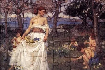 John William Waterhouse  A Song of Springtime