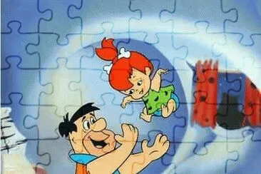 jugando con Pebbles jigsaw puzzle