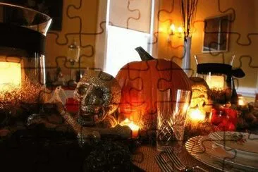 Halloween Dinner Table jigsaw puzzle