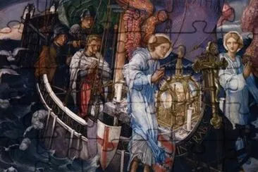 Edward Reginald Frampton-Passage of the Holy Grail