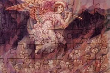 Evelyn P. DeMorgan- An Angel Piping Souls to Hell jigsaw puzzle