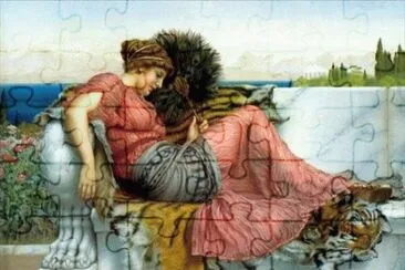 פאזל של John William Godward -Amaryillis.jpg