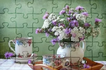 Pretty Tea Setting-Still Life