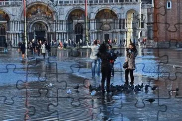 piazza san marco / aqua alta