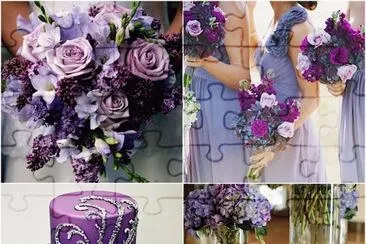 Purple Wedding Ideas-Nice Cake! jigsaw puzzle