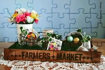 Vintage Pallet Tray-Craft Art jigsaw puzzle