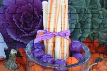 Autumn Dessert Table-Candy Sticks   Gum Balls