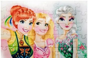 Anna Rapunzel Elsa