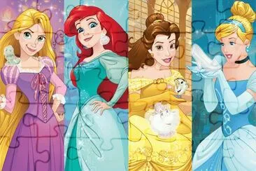 Rapunzel Ariel Belle Cinderella jigsaw puzzle