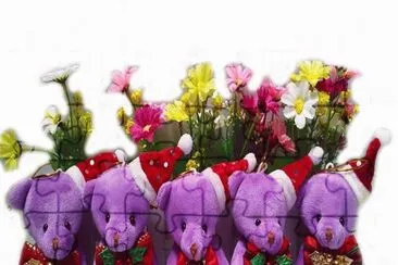Cute Purple Christmas Bears