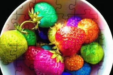 Bunte Erdbeeren jigsaw puzzle
