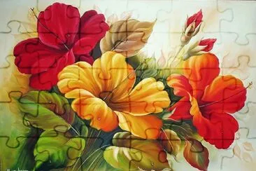 flores bordadas
