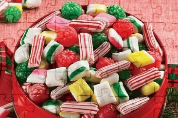 Old-Fashioned Christmas Candy jigsaw puzzle