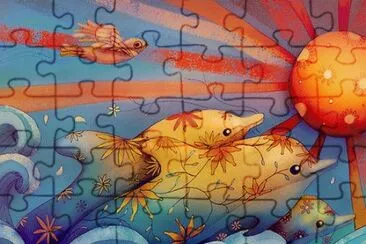 Escena jigsaw puzzle