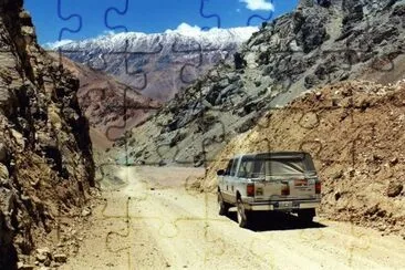 Camino al Paso Aguas Negras. San Juan. Argentina jigsaw puzzle