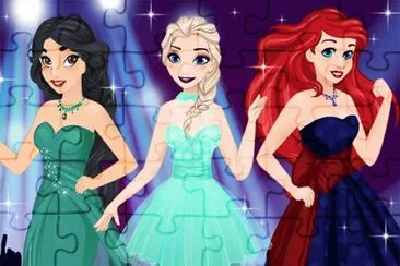 Jasmine Elsa Ariel jigsaw puzzle