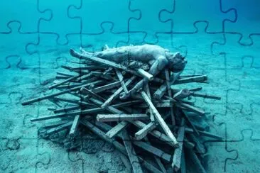 Esculturas bajo el Agua 10 por Jason Decaires Tayl jigsaw puzzle