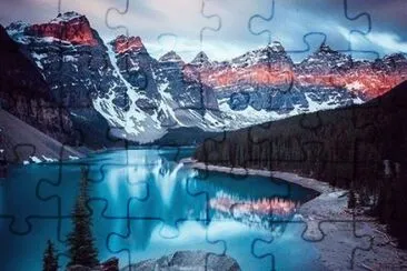 פאזל של Moraigne Lake, Alberta