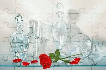bodegon de cristal