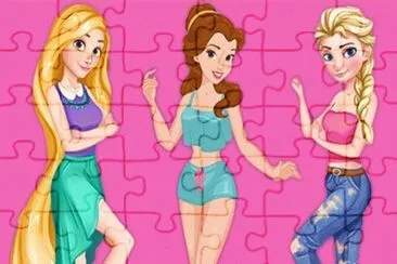 StarWars Rapunzel Belle Elsa jigsaw puzzle