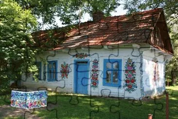 Casa tÃ­pica en Zalipie jigsaw puzzle