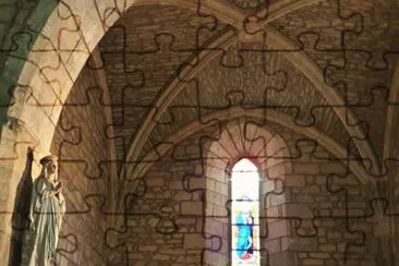 DÃ©tail Ã‰glise Ste Catherine - CARLUX (FRANCE) jigsaw puzzle