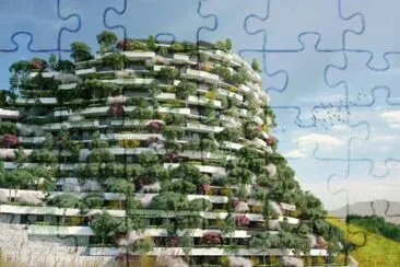 Bosque Vertical en hotel en Guizhou por StÃ©fano Bo jigsaw puzzle