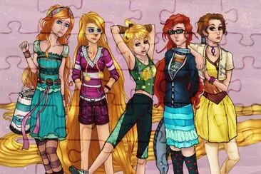 Giselle Rapunzel TinkerBell Ariel Belle