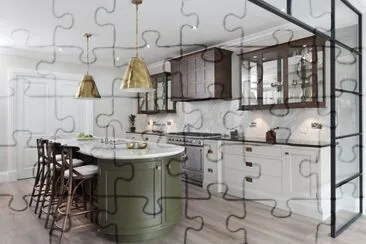 Cocina con vistas por Woodale Designs