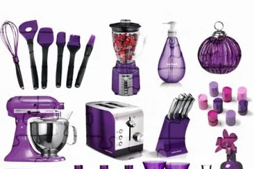 Purple Kitchen Decor-Collage jigsaw puzzle