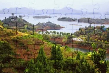 æ­å·žåƒå³¶æ¹–è§’æ™¯ jigsaw puzzle