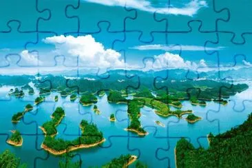 æ­å·žåƒå³¶æ¹–è§’æ™¯ jigsaw puzzle