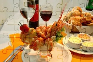 copa de langostinos jigsaw puzzle