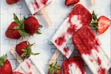 strawberry icecream jigsaw puzzle