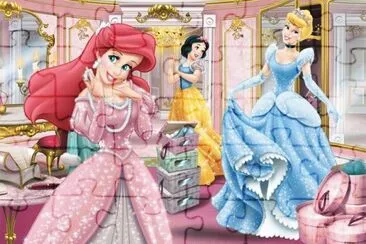 פאזל של Ariel SnowWhite Cinderella