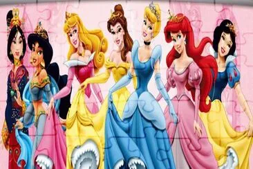 Mulan Jasmine Aurora Belle Cinderella SnowWhite jigsaw puzzle