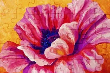 Pink Poppy Rose jigsaw puzzle