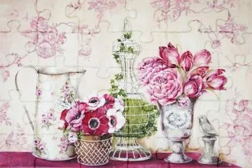 Floral jigsaw puzzle